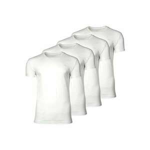 Set de tricouri de bumbac cu decolteu la baza gatului - 4 piese imagine
