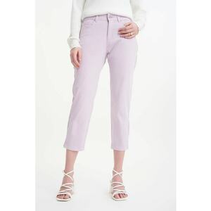 Pantaloni crop cu talie inalta imagine