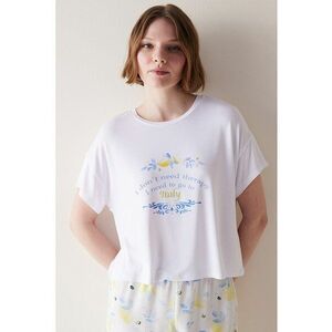 Tricou de pijama cu imprimeu imagine