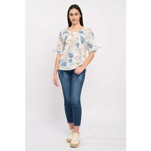 Bluza lejera cu imprimeu floral imagine