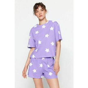 Pijama cu pantaloni cu imprimeu cu stele imagine