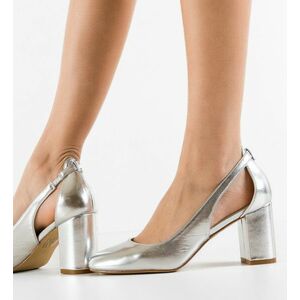 Pantofi dama Adriama Argintii imagine
