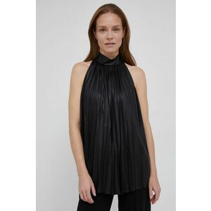 Sisley Bluză femei, culoarea negru, material neted imagine