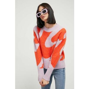 On Vacation pulover din amestec de lana femei, culoarea portocaliu, călduros imagine