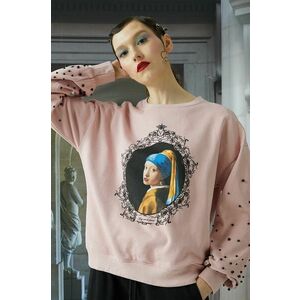 Medicine bluza femei, culoarea roz, cu imprimeu imagine