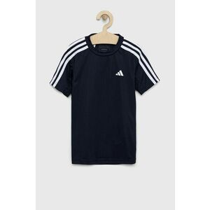 Adidas tricou copii U TR-ES 3S culoarea albastru marin, modelator imagine