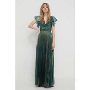 Nissa rochie culoarea verde, maxi, evazați RS14575 imagine
