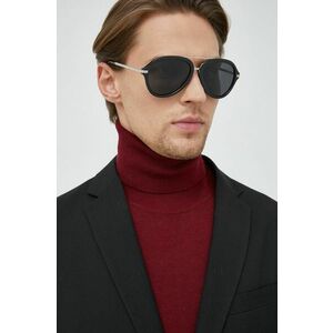 Burberry ochelari de soare barbati, culoarea negru imagine