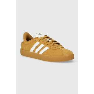 adidas sneakers din piele intoarsă VL COURT 3.0 culoarea galben, ID9183 imagine