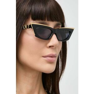 Valentino ochelari de soare V - GOLDCUT - I femei, culoarea negru, VLS-113A imagine