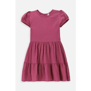 Coccodrillo rochie din bumbac pentru copii culoarea violet, mini, evazati imagine