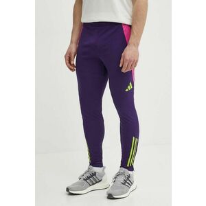 adidas Performance pantaloni de antrenament Generation Predator culoarea violet, modelator, IT4821 imagine