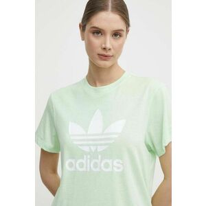 adidas Originals tricou femei, culoarea verde, IN8436 imagine