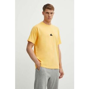 adidas tricou Z.N.E barbati, culoarea galben, cu imprimeu, IR5238 imagine
