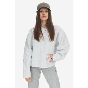 adidas bluză Essentials Short Sweater femei, culoarea gri, melanj IC5256-grey imagine