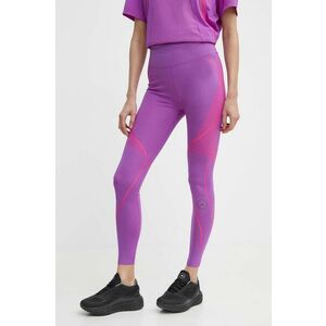 adidas by Stella McCartney leggins de antrenament Truepace culoarea violet, cu imprimeu, IT5786 imagine