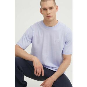 adidas Originals tricou din bumbac barbati, culoarea violet, neted, IR9696 imagine
