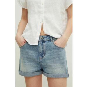 Medicine pantaloni scurti jeans femei, neted, medium waist imagine