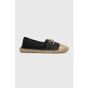 Answear Lab espadrile de piele culoarea negru imagine