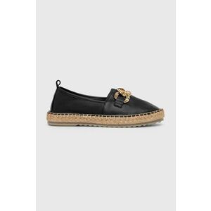 Answear Lab espadrile de piele culoarea negru imagine