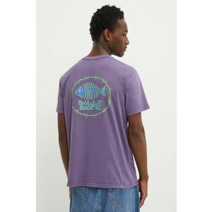Billabong tricou din bumbac BONEZ barbati, culoarea violet, cu imprimeu, ABYZT02405 imagine