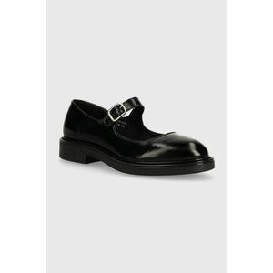 Bianco pantofi de piele BIAADDA femei, culoarea negru, cu toc plat, 11251295 imagine