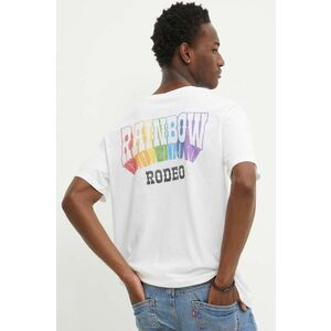 Levi's tricou din bumbac Pride barbati, culoarea alb, cu imprimeu imagine