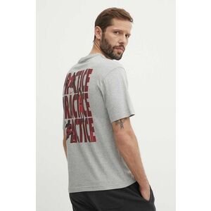 Reebok Classic tricou din bumbac Basketball barbati, culoarea gri, cu imprimeu, 100075507 imagine