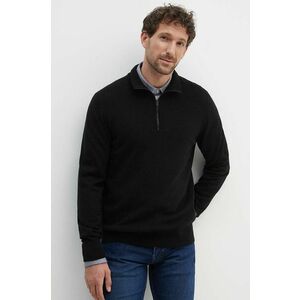 BOSS pulover de lana barbati, culoarea negru, light, cu turtleneck, 50519590 imagine
