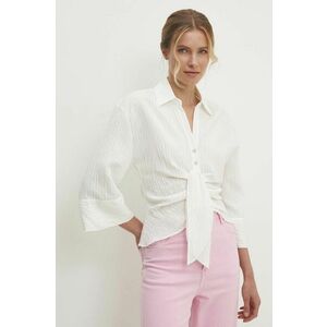 Answear Lab camasa femei, culoarea alb, cu guler clasic, relaxed imagine