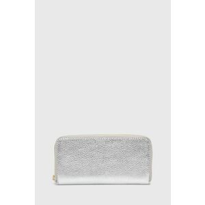 Answear Lab portofel de piele femei, culoarea argintiu imagine