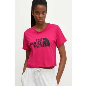 The North Face tricou din bumbac femei, culoarea roz, NF0A87NAPYI1 imagine