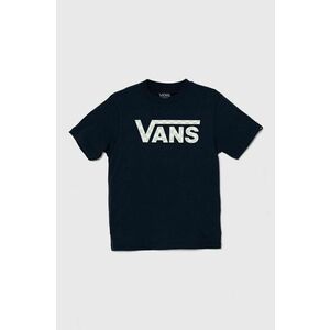 Vans tricou de bumbac pentru copii BY VANS CLASSIC LOGO FILL BOYS culoarea albastru marin, cu imprimeu imagine