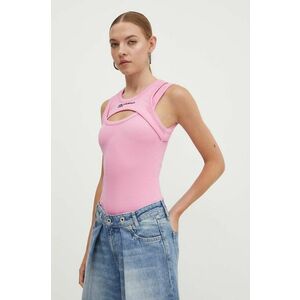 Karl Lagerfeld Jeans top femei, culoarea roz imagine