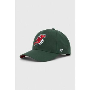 47 brand șapcă din amestec de lână NHL New Jersey Devils culoarea verde, cu imprimeu, H-BLPMS11WBP-DG imagine
