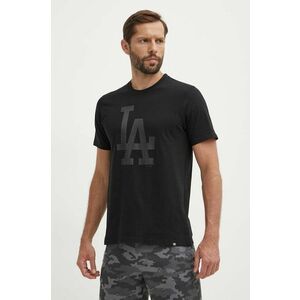 47 brand tricou din bumbac MLB Los Angeles Dodgers barbati, culoarea negru, cu imprimeu, BB012TEMIME601215JK imagine