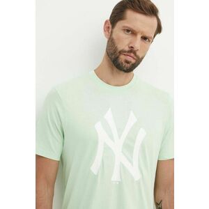47 brand tricou din bumbac MLB New York Yankees culoarea verde, cu imprimeu, BB017TEMIME617763B0 imagine