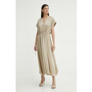 Bruuns Bazaar rochie AcaciaBBGalina dress culoarea bej, midi, oversize, BBW3908 imagine