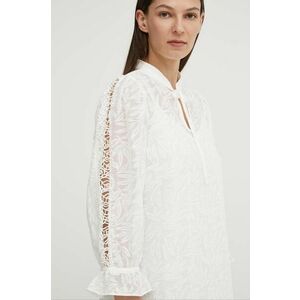 Bruuns Bazaar bluza MacluraBBImiras blouse femei, culoarea alb, neted, BBW3995 imagine