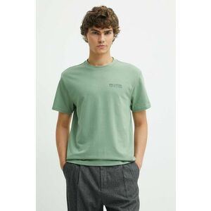 Hollister Co. tricou barbati, culoarea verde, cu imprimeu imagine