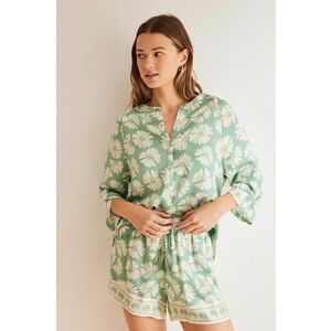 women'secret pijama CITRIC SUMMER femei, culoarea verde, 3597404 imagine