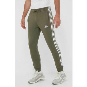 adidas pantaloni de trening culoarea verde, cu imprimeu imagine