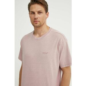 Levi's tricou din bumbac barbati, culoarea roz, modelator imagine