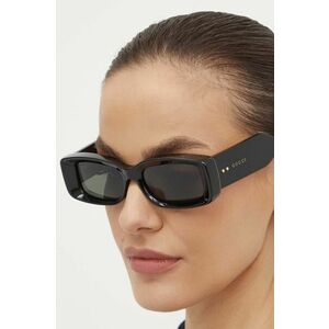 Gucci ochelari de soare femei, culoarea negru, GG1528S imagine