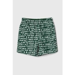 Lacoste pantaloni scurti de baie copii culoarea verde imagine