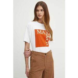 MAX&Co. tricou din bumbac femei, culoarea alb, 2418971024200 imagine