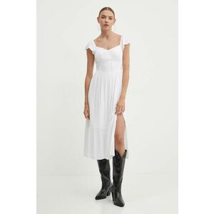 Hollister Co. rochie culoarea alb, mini, evazati imagine