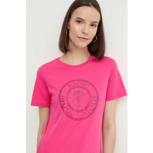 Joop! tricou din bumbac femei, culoarea roz, 30042942 imagine
