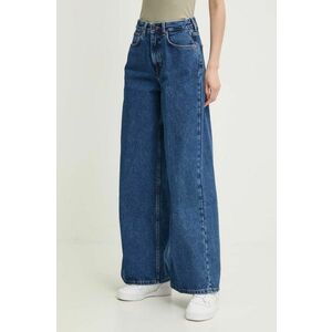 Pepe Jeans jeansi WIDE LEG JEANS UHW femei, culoarea albastru marin, PL204740CT9 imagine