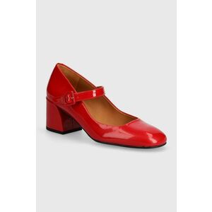 Billi Bi pantofi de piele culoarea rosu, cu toc drept, A5563 imagine